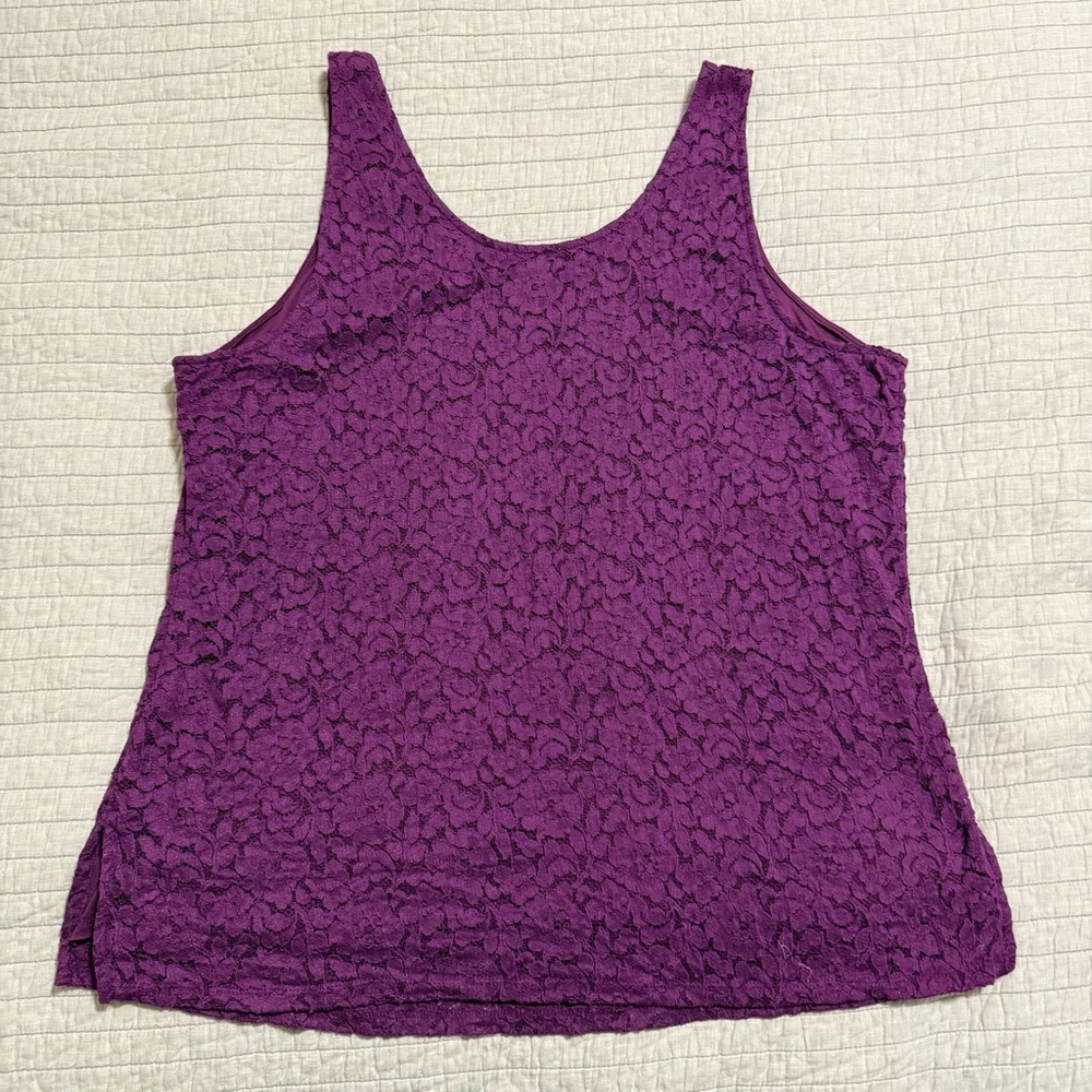 Lane Bryant Lace Tank Top Size  22/24 - Picture 8 of 8